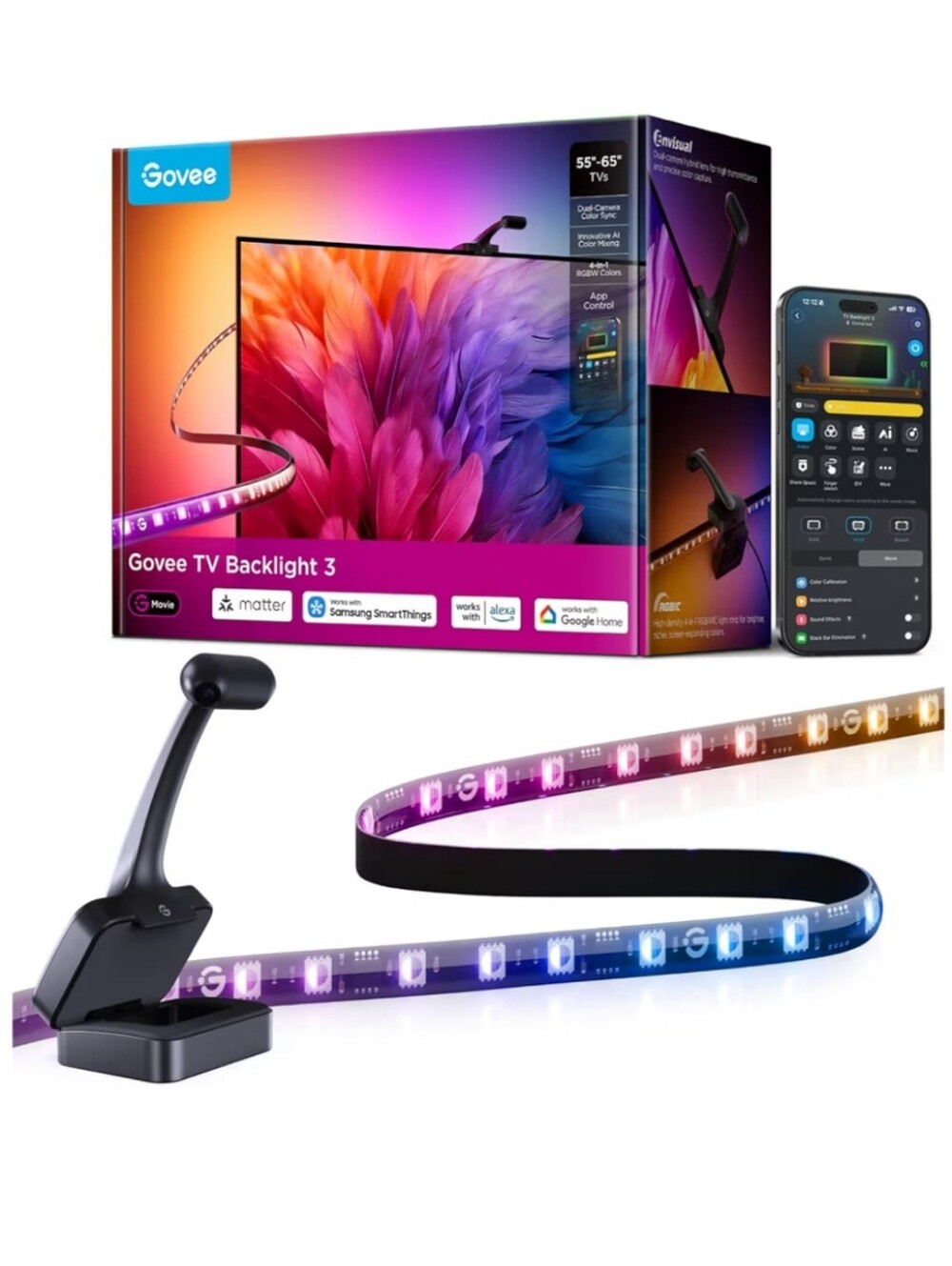Govee TV Backlight 3 Pro for 55–65" TVs